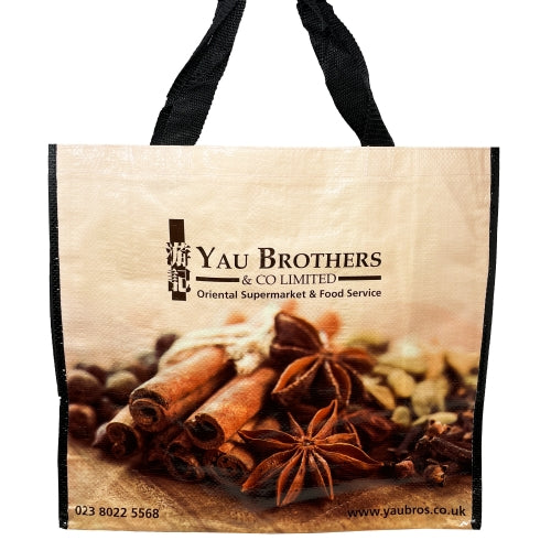 Yau Brothers Cinnamon Shopping Bag-游記購物袋-桂皮八角圖-1pcs-CARY102