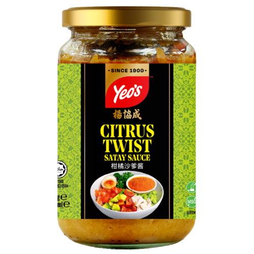 Yeo's Citrus Twist Satay Sauce-楊協成柑橘沙爹醬-250ml-SAUY121
