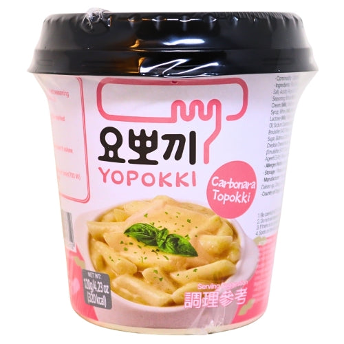 Young Poong Yopoki Cup - Carbonara-韓國杯裝年糕－奶油芝士味-120g-RCAKE483