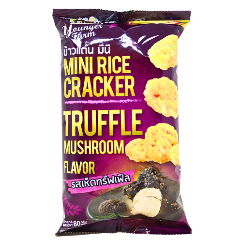 ギャラリービューアに画像を読み込む、Younger Farm Mini Rice Cracker - Truffle Mushroom-泰青農場迷你米餅-松露蘑菇味-60g-SNACYF103
