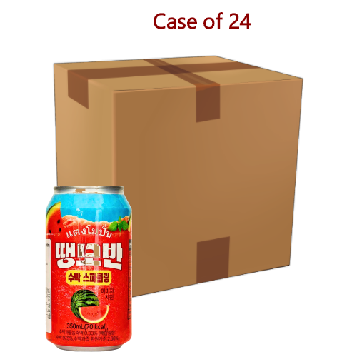 Load image into Gallery viewer, Youss Taengmo Ban Watermelon Sparkling Juice-韓國友施西瓜味氣泡水飲料-350g-DRIYS101-24
