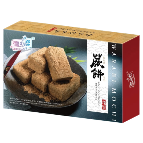 Yuki & Love Warabimochi Brown Sugar Flavour-雪之戀日式手信黑糖味蕨餅-160g-SNACYL202