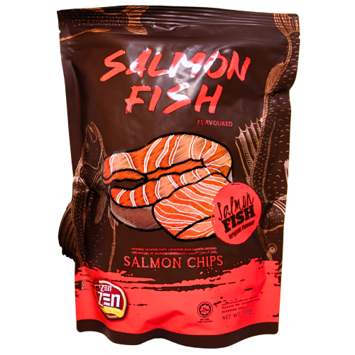 Zen Zen Original Salmon Chips-ZEN ZEN 原味三文魚皮脆片-70g-SNACZZ107