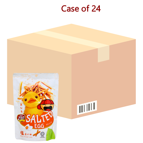Zen Zen Shrimp Sticks - Salted Egg-鹹蛋味蝦脆條-60g-SNACZZ105-24