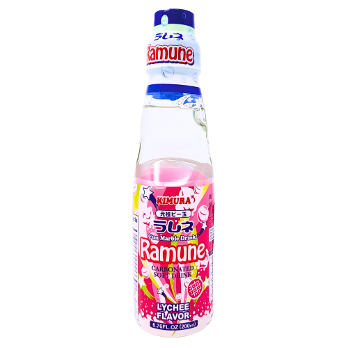 Kimura Ramune - Lychee (Carbonated Soft Drink)-日本波子汽水-荔枝味-DRIKI103