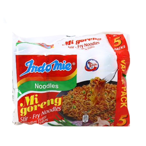 Indomie Noodles - Mi Goreng (Multipack)-印尼營多撈麵 - 原味-ININ151