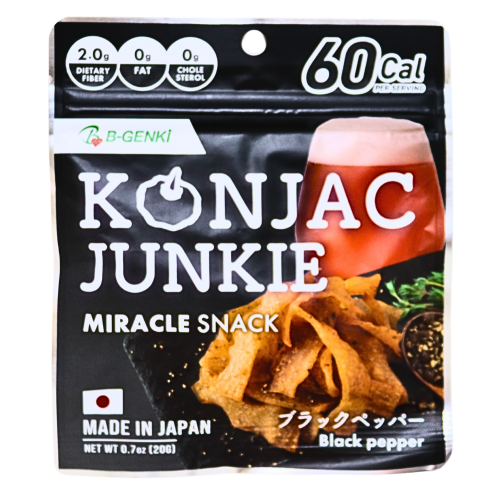 Marukin Konjac Junkie Black pepper 20g-日本蒟蒻黑胡椒味-SNACMAK104