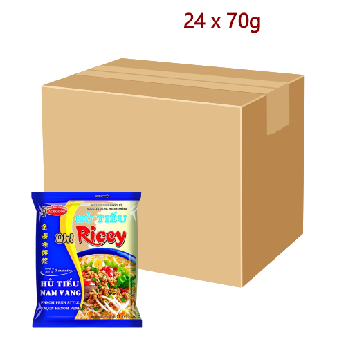Acecook Oh! Ricey Rice Noodles - Phnom Penh - 24 x 70g-越南河粉-金邊風味-INAC183