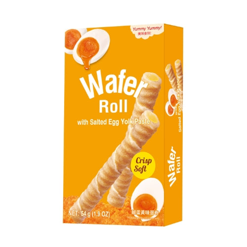 YY Wafer Roll with Salted Egg Yolk Paste-YY 鹹蛋黃蛋卷-SNACYY203