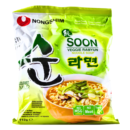 Nong Shim Soon Veggie Ramyun - 20 x 112g-農心純齋湯麵-20