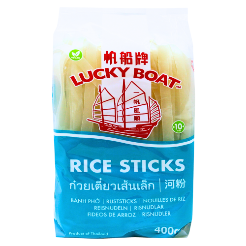 Lucky Boat 10mm Rice Sticks-帆船牌河粉乾 10mm-NOO409