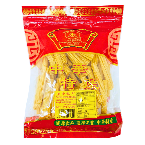 Zheng Feng Golden Beancurd Stick - 200g-正豐黃金枝竹(腐竹段)-BCURD118