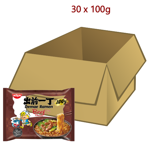 Nissin Noodles - Beef - 30 x 100g-出前一丁五香牛肉麵-INN104