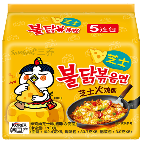 Samyang Hot Chicken Ramen - Cheese - 40 x 140g-三養超辣火雞拌面-芝士-INSY308