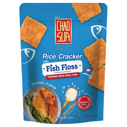 Chao Sua Fish Floss Rice Crackers-泰國魚鬆米餅-SNACCS507