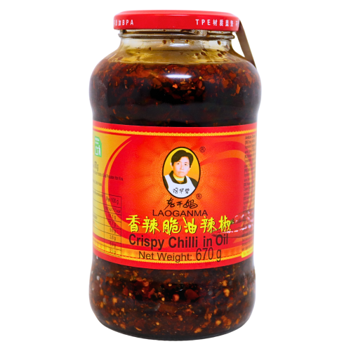 LaoGanMa Crispy Chilli In Oil - 670g-老干媽香辣脆油辣椒(大)-CHILGM201A