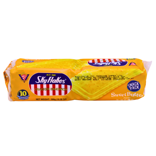 Sky Flakes Crackers - Sweet Butter-牛油忌廉夾心空中霸王餅-BISSF104