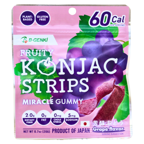 Marukin Fruity Konjac Strips Grape 20g-日本蒟蒻葡萄味-SNACMAK102