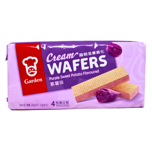 Garden Cream Wafers - Purple Sweet Potato-嘉頓忌廉威化 - 紫薯味-BISG212