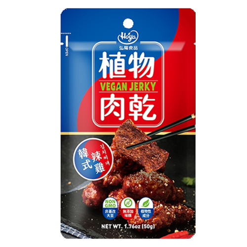 Hoya Vegan Jecky - Korean Spicy Chicken-弘陽植物肉乾- 韓式辣雞-SNACHY204