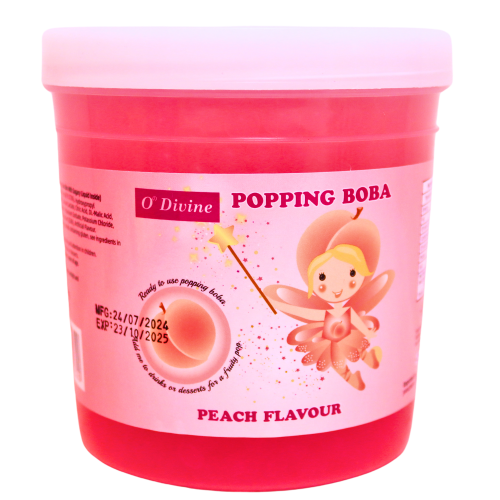 1.3kg O'Divine Popping Boba - Peach-家の味爆爆珠-蜜桃味-TAP806