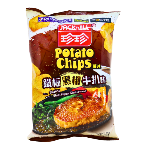 Jack'nJill Potato Chips - Black Pepper Steak-珍珍薯片-鐵板黑椒牛扒味味-SNACJNJ203