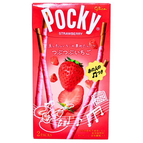 Glico Pocky - Strawberry (Jap Ver.)-格力高百奇-草莓味-BISGL105B