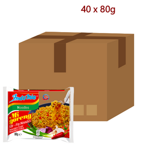 Indomie Noodles - Mi Goreng - 40 x 80g-印尼營多撈麵 - 原味-ININ101