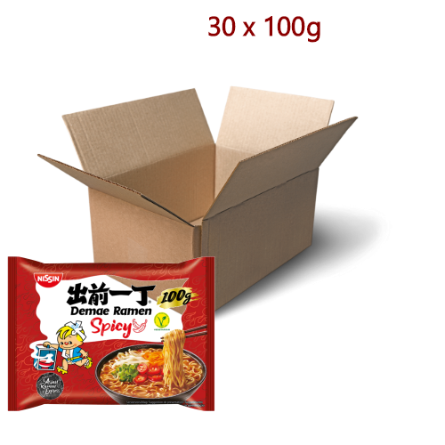 Nissin Noodles - Spicy - 30 x 100g-出前一丁香辣麵-INN103