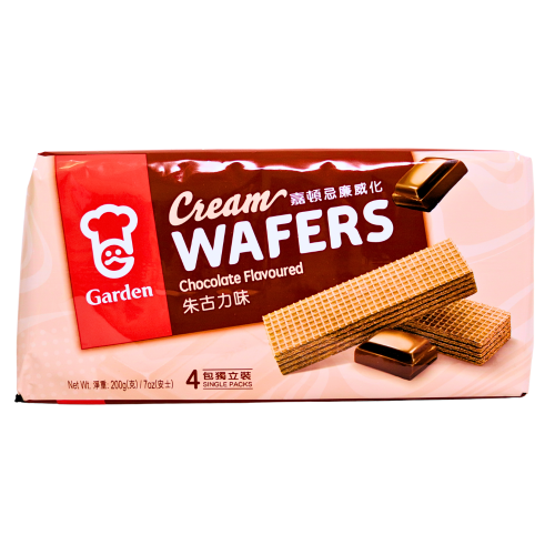 Garden Cream Wafers - Chocolate-嘉頓忌廉威化 - 朱古力味-BISG202