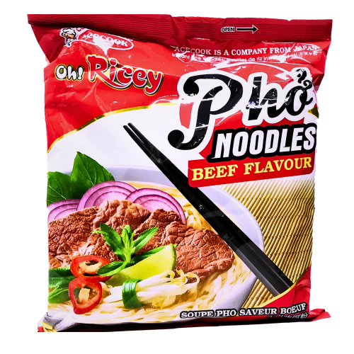 Acecook Oh! Ricey Pho's Noodles - Beef-越南河粉-牛肉味-INAC181