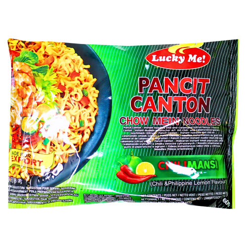 Lucky Me Pancit Canton Noodles - Chili Mansi-菲律賓廣式酸辣味炒麵-INLM101