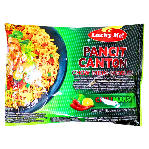 Lucky Me Pancit Canton Noodles - Chili Mansi - 24 x 60g-菲律賓廣式酸辣味炒麵-24