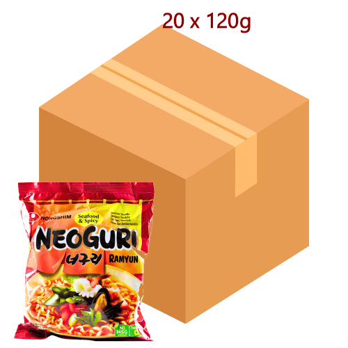 Nong Shim Neoguri Ramyun (Spicy) - 20 x 120g-農心辣海鮮麵-INNS104