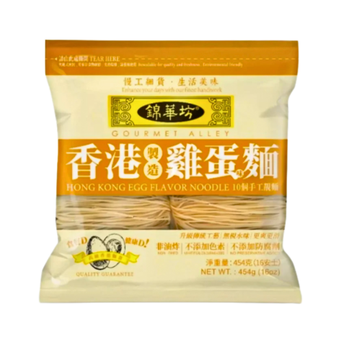 AAA Dried Noodle - Egg Flavour-錦華坊香港雞蛋麵-DNOOAA102