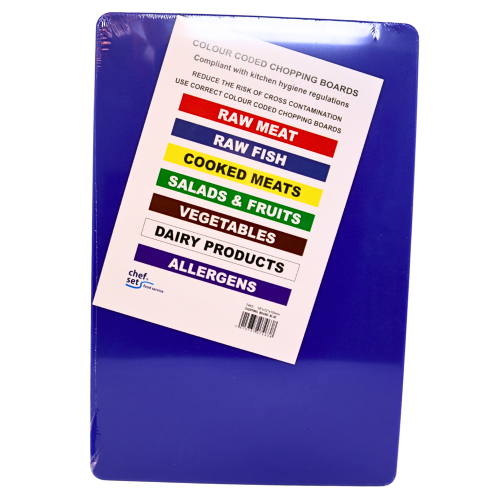 45x30x1.2cm Rectangle Plastic Chopping Board - Blue-18吋x12吋長方形藍色膠砧板-KITEQ811