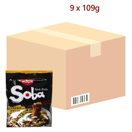 Nissin Soba Fried Noodles - Classic - 9 x 109g-日清經典味蕎麥麵-INN156