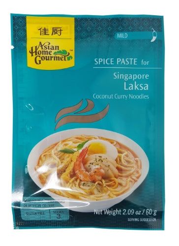 Asian Home Gourmet Singapore Laksa Curry Noodles-佳廚新加坡咖喱叻沙麵調料-AHG05