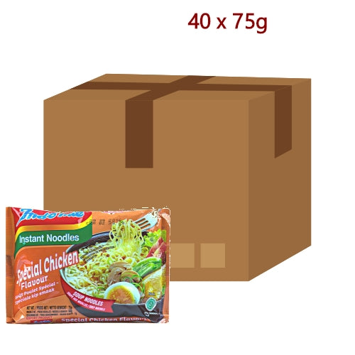 Indomie Noodles - Special Chicken - 40 x 75g-印尼營多湯麵 - 特色雞味-ININ106