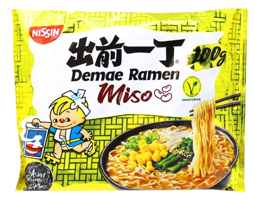 Nissin Noodles - Miso - 30 x 100g-出前一丁麵豉湯麵-30