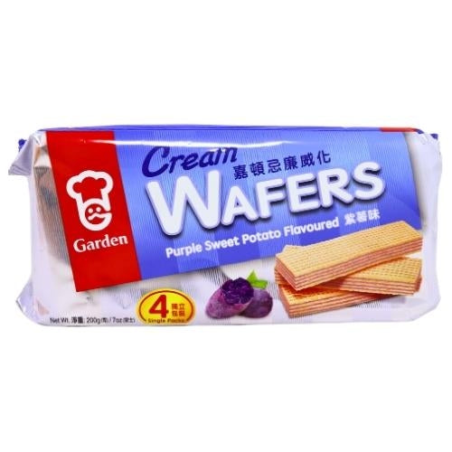 Garden Cream Wafers - Purple Sweet Potato-嘉頓忌廉威化 - 紫薯味-BISG212