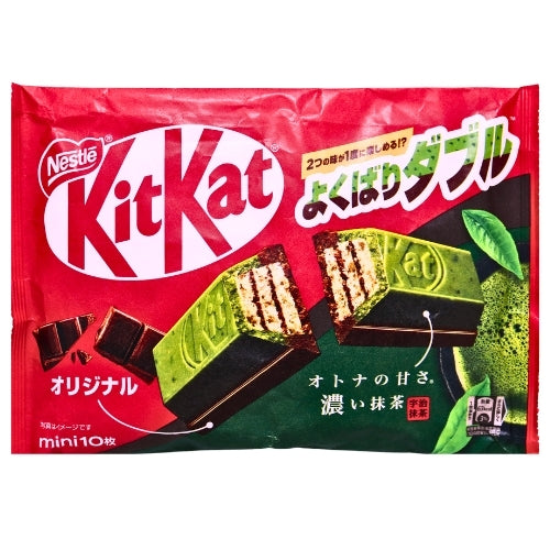 Nestle Kitkat - Mini Dark Matcha & Chocolate-雀巢迷你奇巧巧克力威化-特濃抹茶味-CHONT106