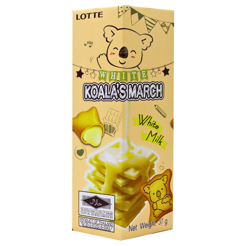 Lotte Koala's March Cookies - White Milk-樂天熊仔餅- 牛奶味-BISLO209