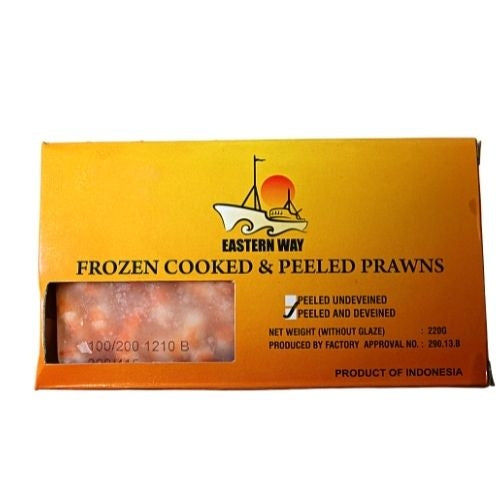 Eastern Way 100/200 Indonesian C&P Black Pink Prawns (Nett 220g)-100/200印尼熟蝦仔-PRW450
