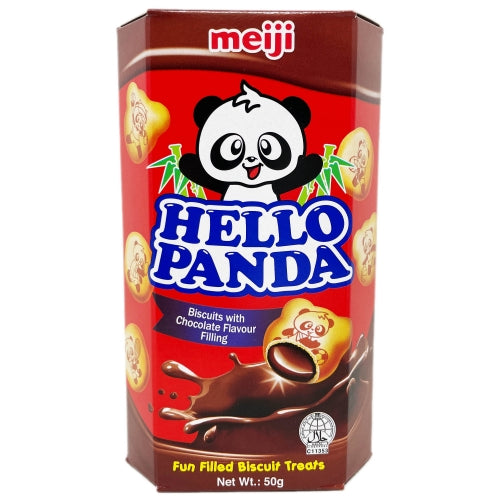 Meiji Hello Panda Biscuits - Chocolate - 50g-明治熊貓巧克力味夾心餅乾-BISMJ117