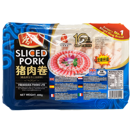 Fresh Asia Sliced Pork-香源猪肉卷-FMEATFA101