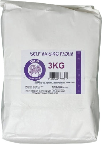 Qilin Self Raising Flour (3KG)-麒麟自發粉-FLO108