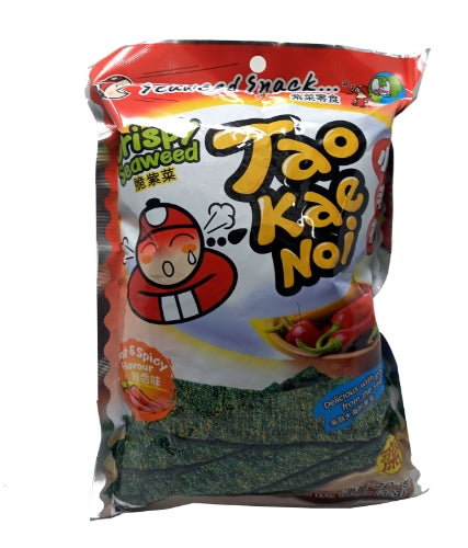 Tao Kae Noi Crispy Seaweed - Hot & Spicy-小老板日本紫菜 - 辣香味-SNACTKN124