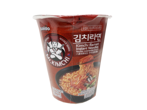 Paldo Mr Kimchi Cup Noodle - 6 x 65g-八道泡菜先生-手作泡菜湯杯裝麵-6