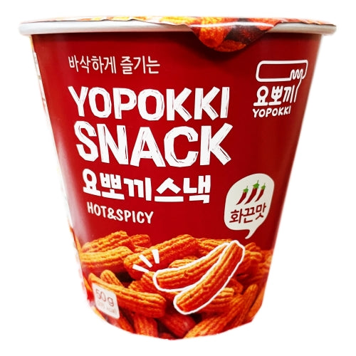 Yopokki Snack - Hot & Spicy-韓國杯裝年糕條小吃－辣味-SNACYO101